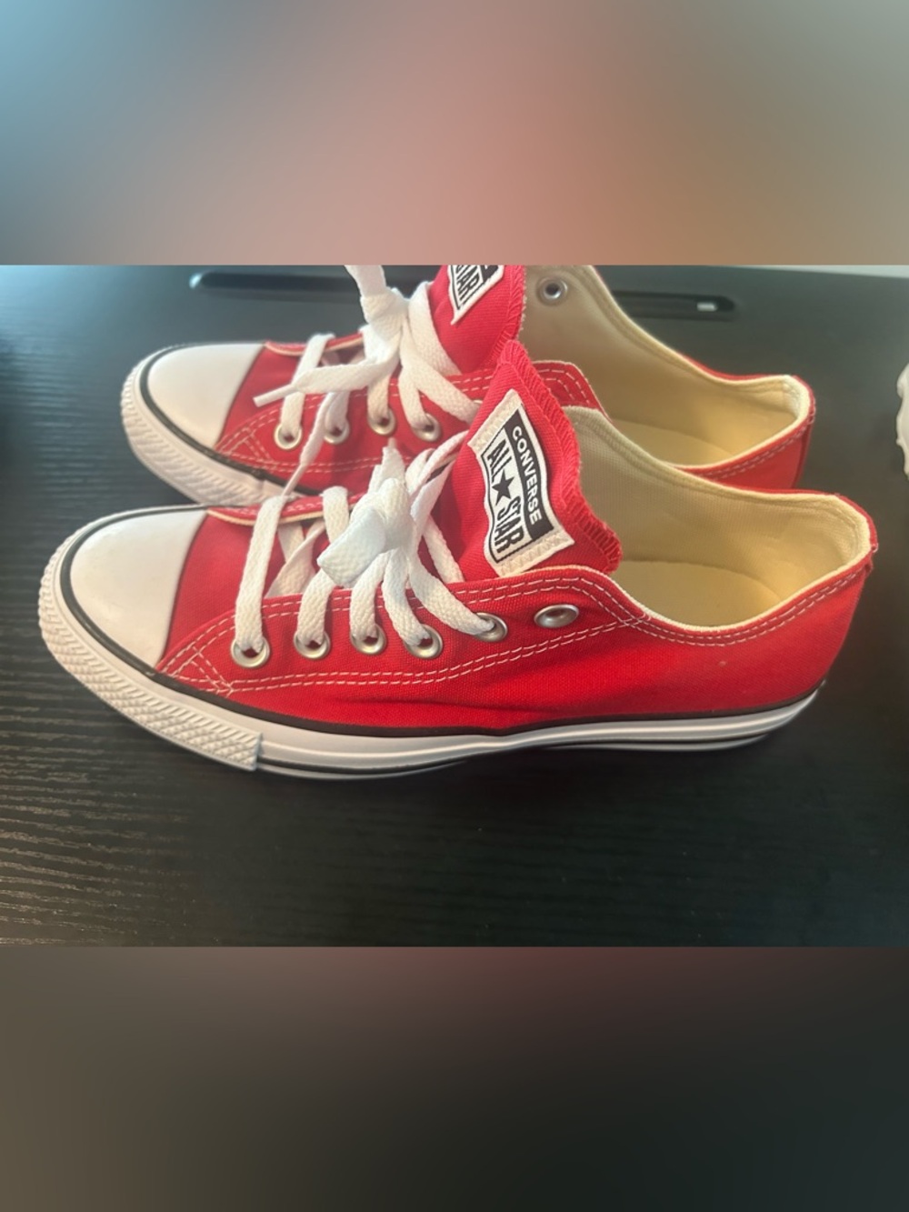 Converse Chuck Taylor All Star low top sneakers in classic red. W7.5/M5.5 NWOT